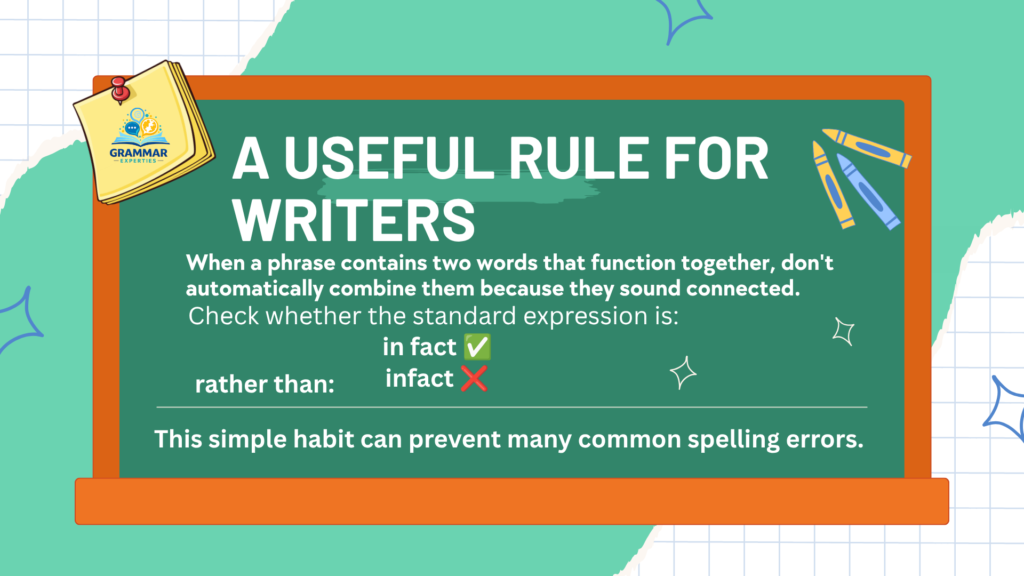 A useful rule for writers