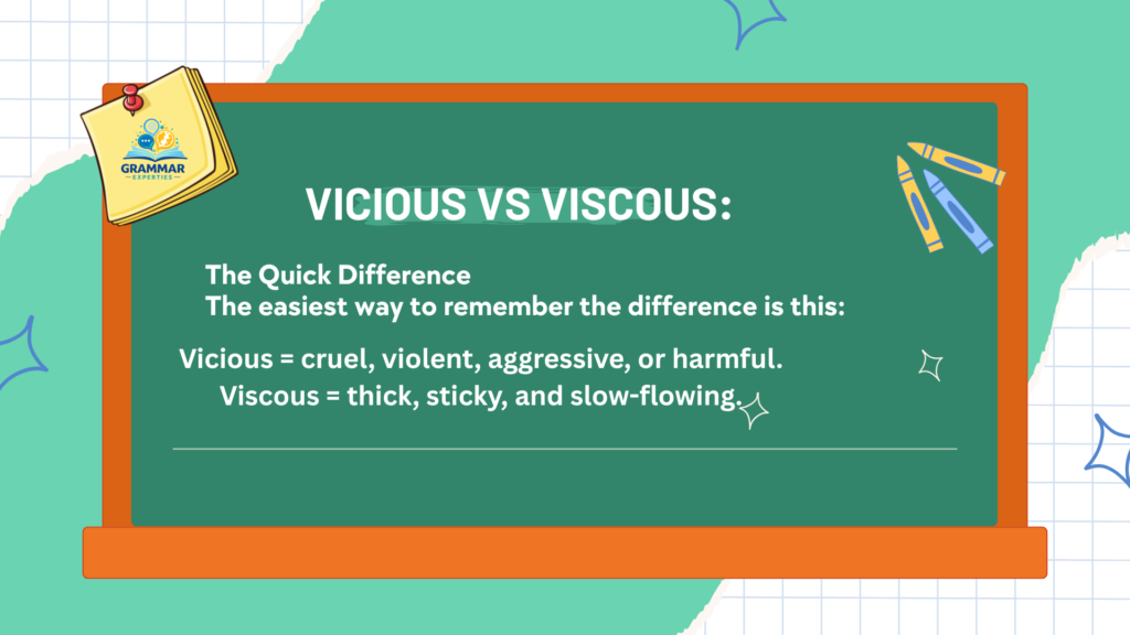 Vicious vs Viscous