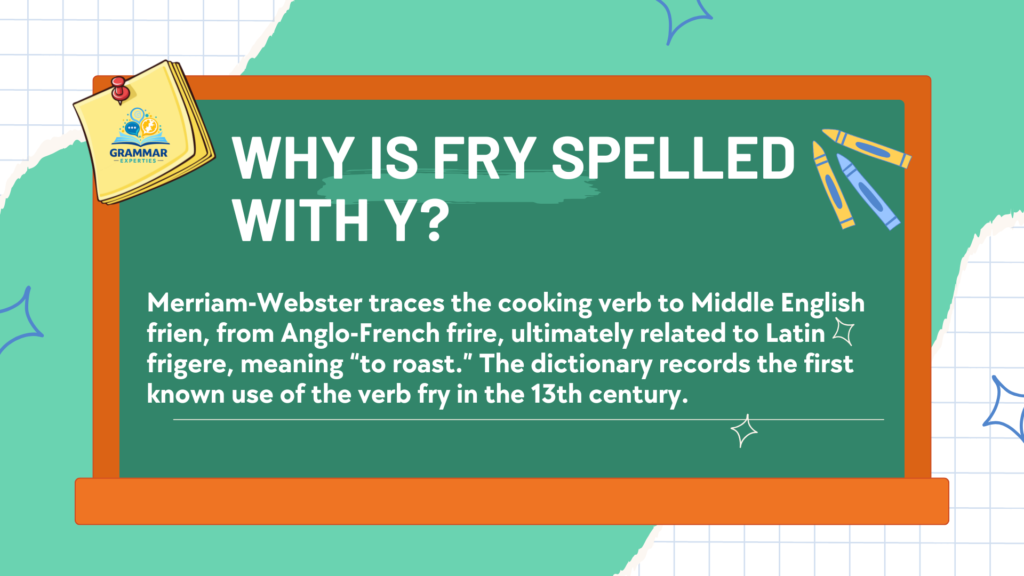 Why Is Fry Spelled With Y 1