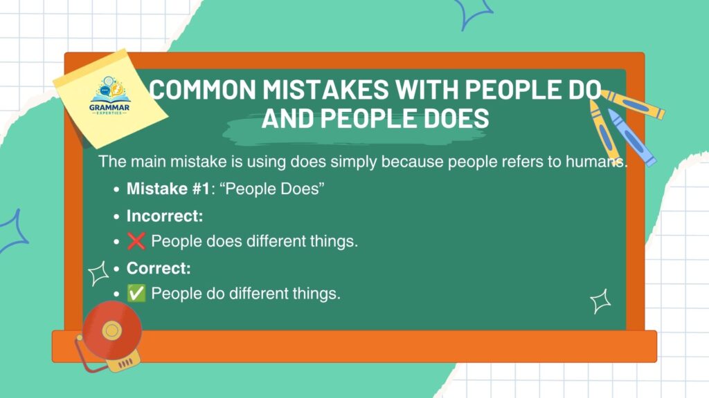Common Mistakes With People Do and People Does
