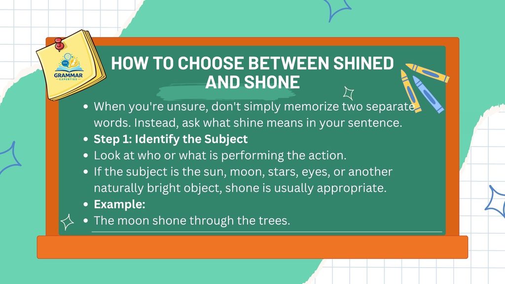 How to Choose Between Shined and Shone