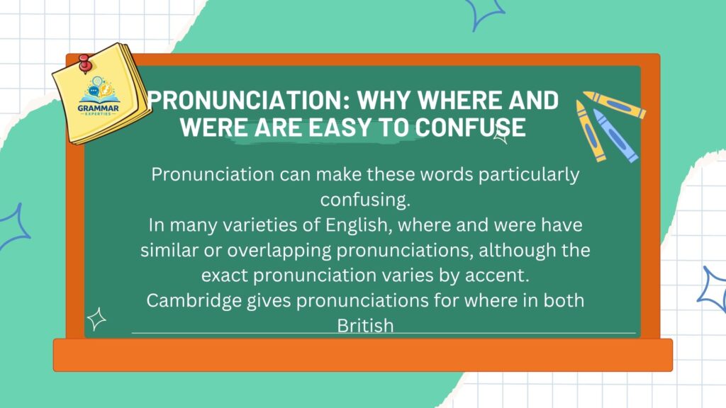 Pronunciation Why Where and Were Are Easy to Confuse