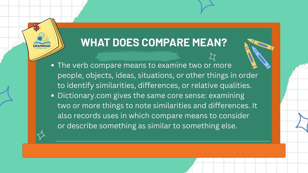 What Does Compare Mean