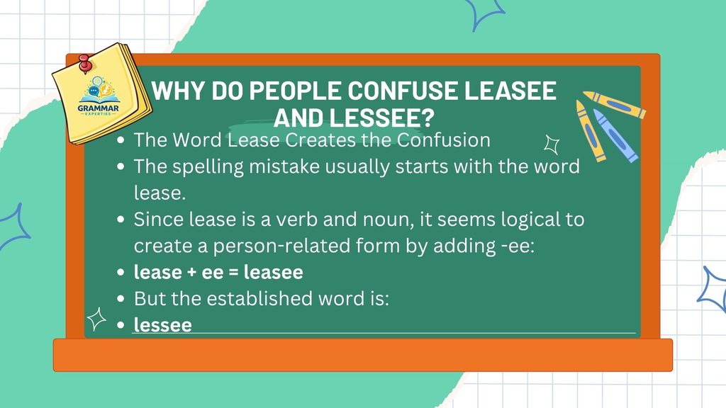Why Do People Confuse Leasee and Lessee