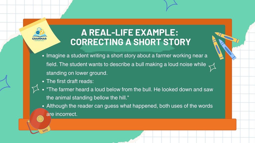 A Real Life Example Correcting a Short Story