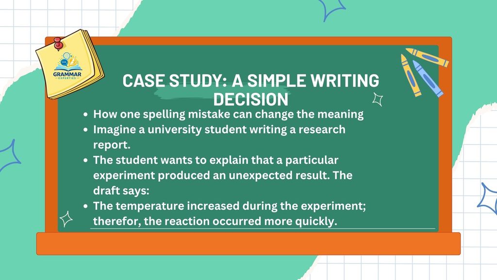 Case Study A Simple Writing Decision