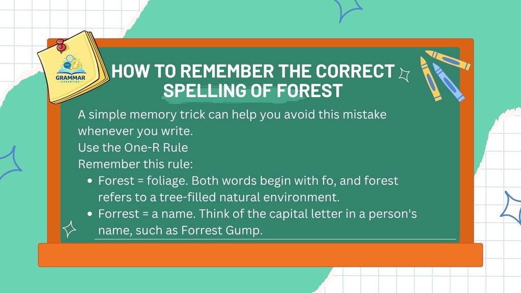 How to Remember the Correct Spelling of Forest