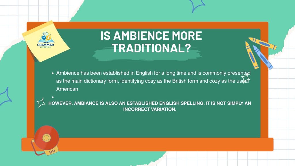 Is ambience more traditional