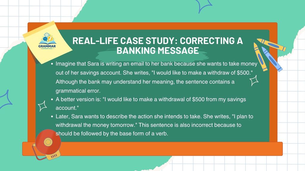 Real Life Case Study Correcting a Banking Message