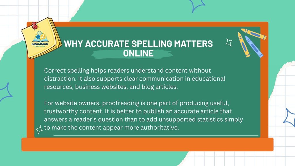 Why Accurate Spelling Matters Online