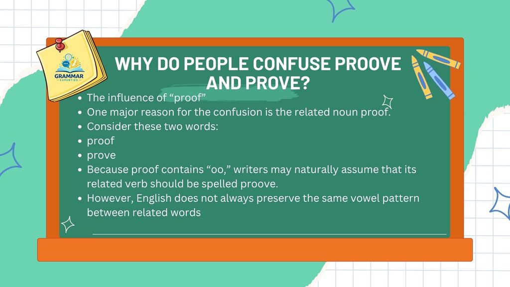 Why Do People Confuse Proove and Prove